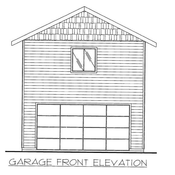 Garage Plan 86597 - 2 Car Garage Elevation