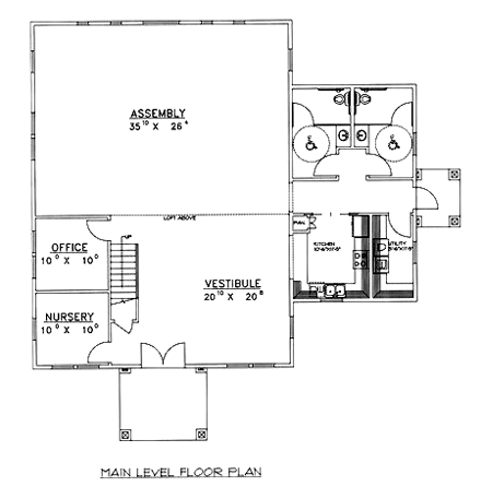 House Plan 86600 First Level Plan