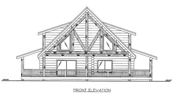 House Plan 86605 Elevation