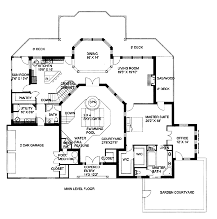 House Plan 86614 First Level Plan