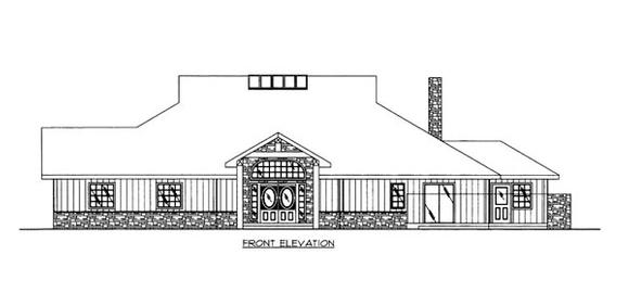 House Plan 86614 Elevation