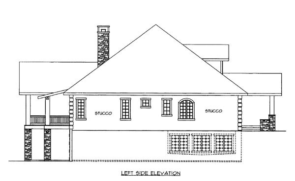 Plan with 8904 Sq. Ft., 4 Bedrooms, 6 Bathrooms, 3 Car Garage Picture 2