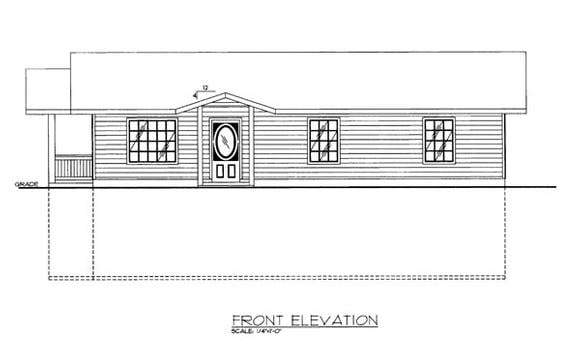 House Plan 86619 Elevation