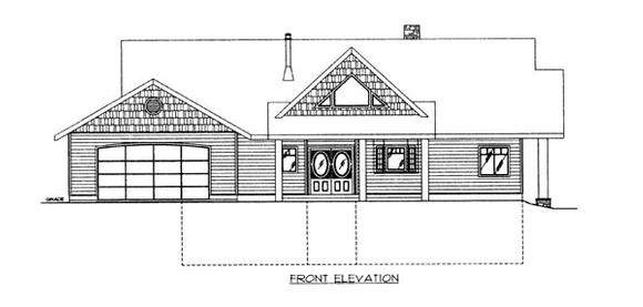 House Plan 86628 Elevation