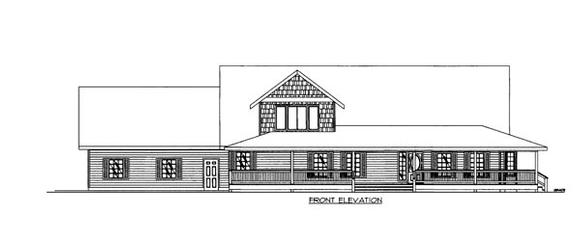 House Plan 86641 Elevation