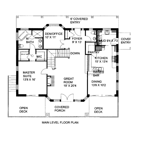 Cabin Level One of Plan 86643