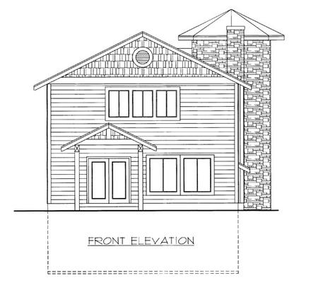  Elevation of Plan 86645