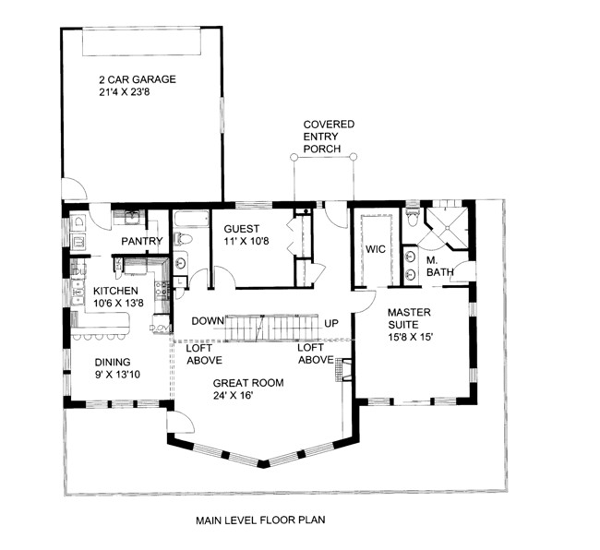 Plan 86648 | with 2 Bed, 2 Bath, 2 Car Garage