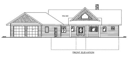  Elevation of Plan 86650