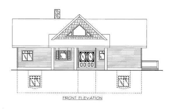 House Plan 86656 Elevation