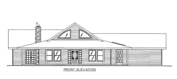House Plan 86657 Elevation