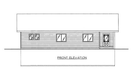  Elevation of Plan 86664