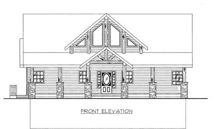  Elevation of Plan 86666