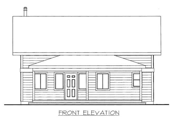 House Plan 86671 Elevation