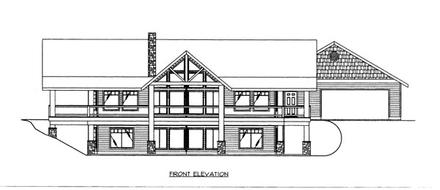  Elevation of Plan 86673