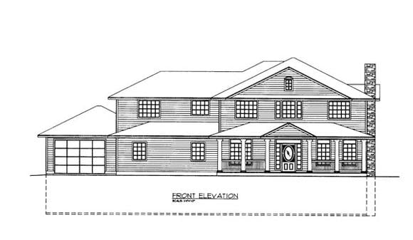 House Plan 86678 Elevation