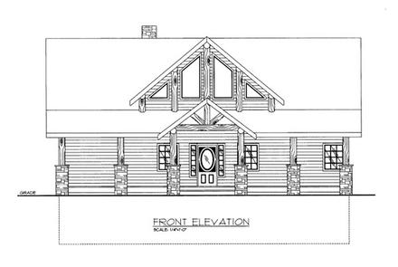  Elevation of Plan 86680