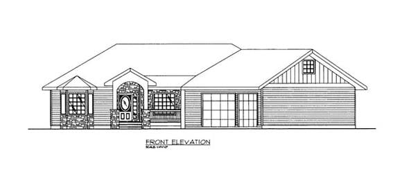 House Plan 86683 Elevation