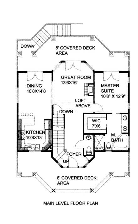 House Plan 86688 First Level Plan