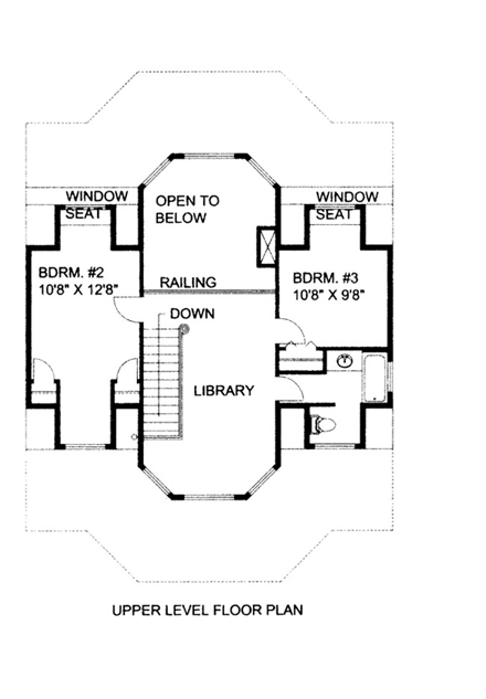 House Plan 86688 Second Level Plan