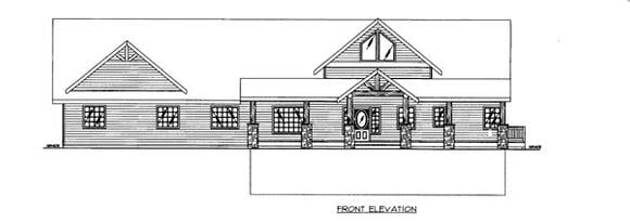 House Plan 86692 Elevation