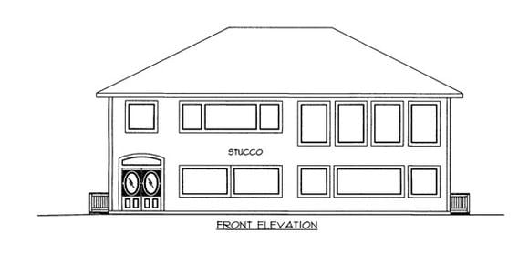 House Plan 86693 Elevation