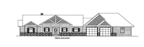 House Plan 86694 Elevation