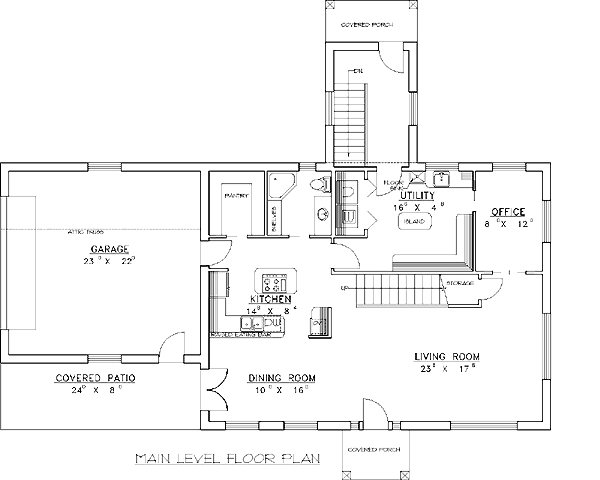 Colonial Level One of Plan 86700