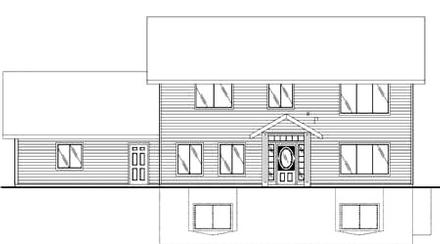 Colonial Elevation of Plan 86700