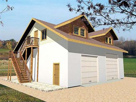 Garage Plan 86713 - 4 Car Garage Elevation