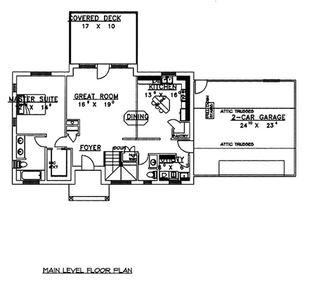 House Plan 86715 First Level Plan