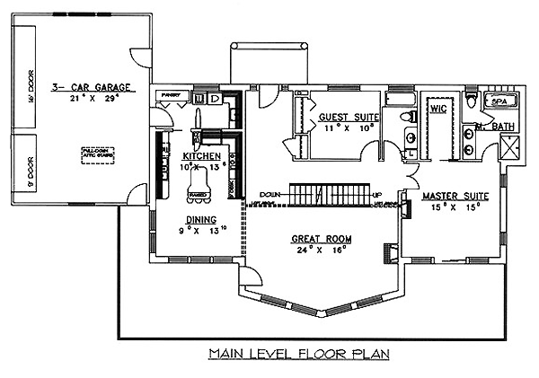 Contemporary Level One of Plan 86716