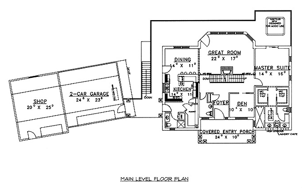 Contemporary Level One of Plan 86717