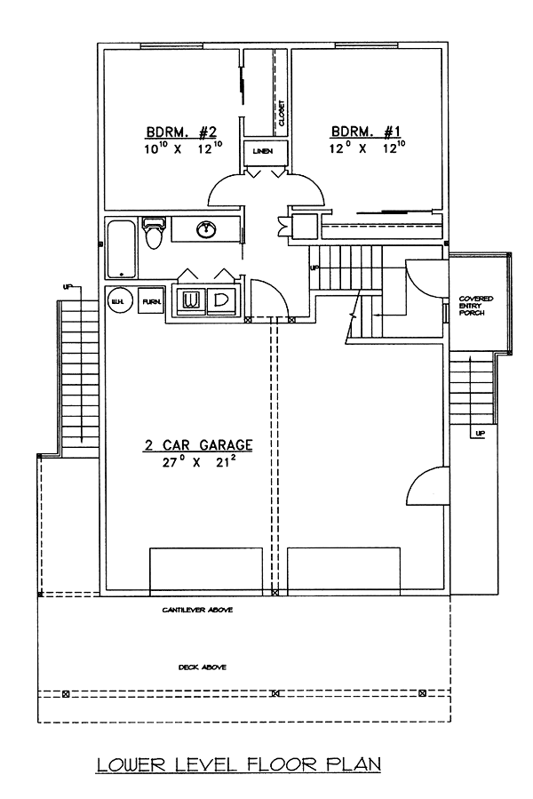 Contemporary Level One of Plan 86719