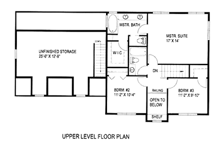 House Plan 86721 Second Level Plan