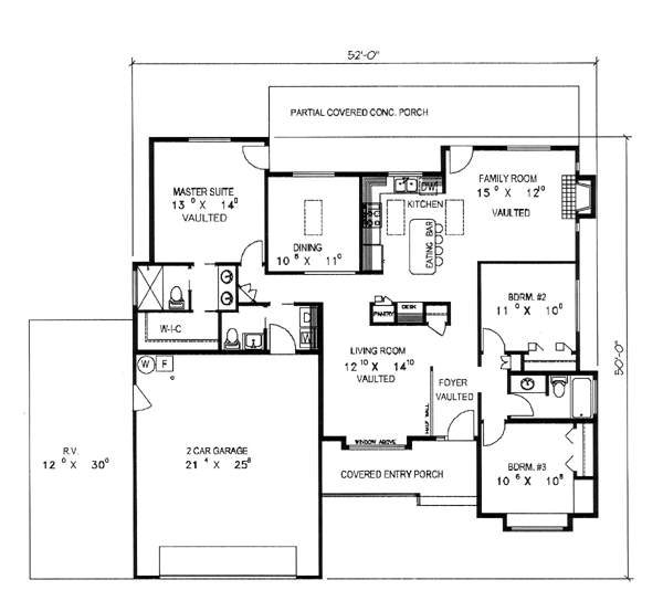 Contemporary Level One of Plan 86722