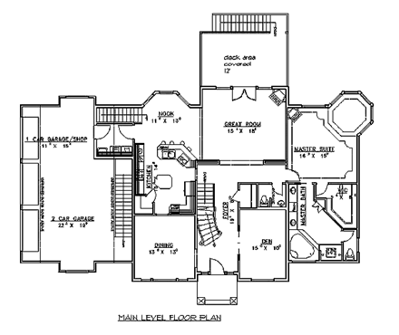 House Plan 86723 First Level Plan