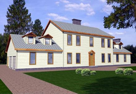 Colonial Elevation of Plan 86725