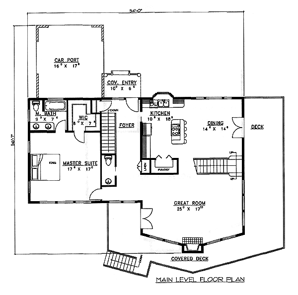 Contemporary Level One of Plan 86727