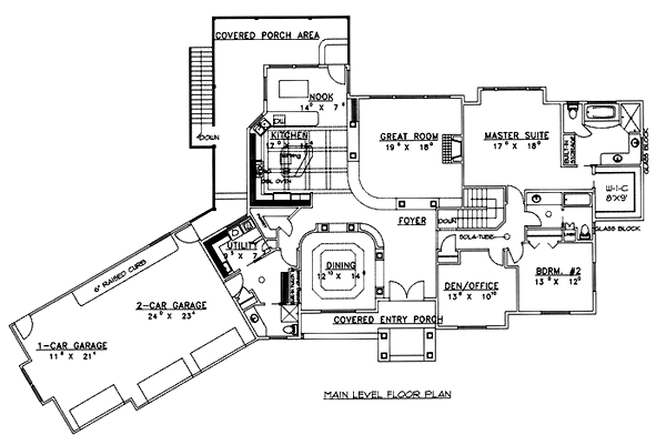 Contemporary Level One of Plan 86728