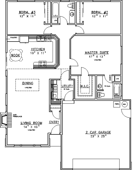 House Plan 86737 First Level Plan