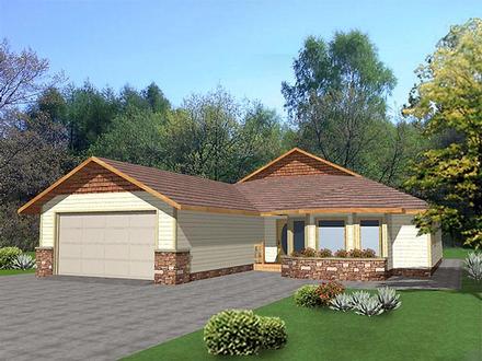 Bungalow Elevation of Plan 86738