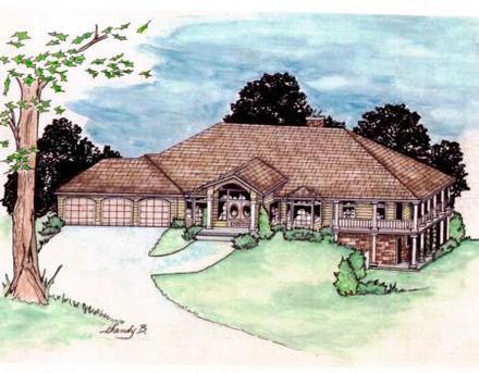 House Plan 86744 Elevation