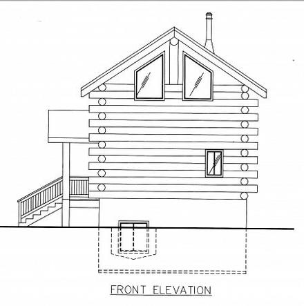 Log Elevation of Plan 86747