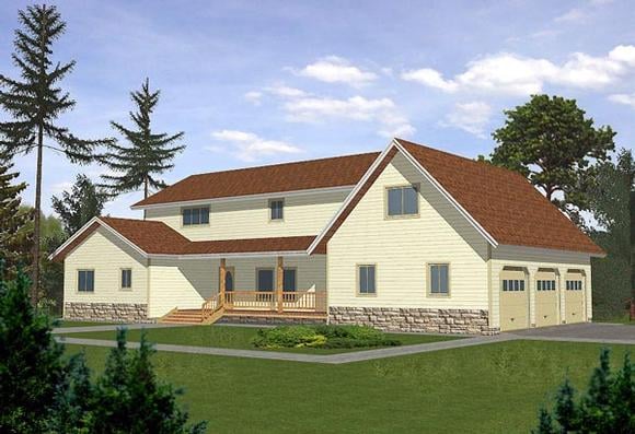 House Plan 86748 Elevation