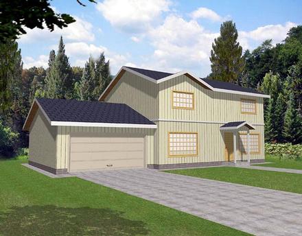 Traditional Elevation of Plan 86751