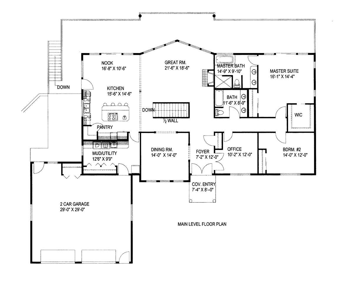 Contemporary Level One of Plan 86753