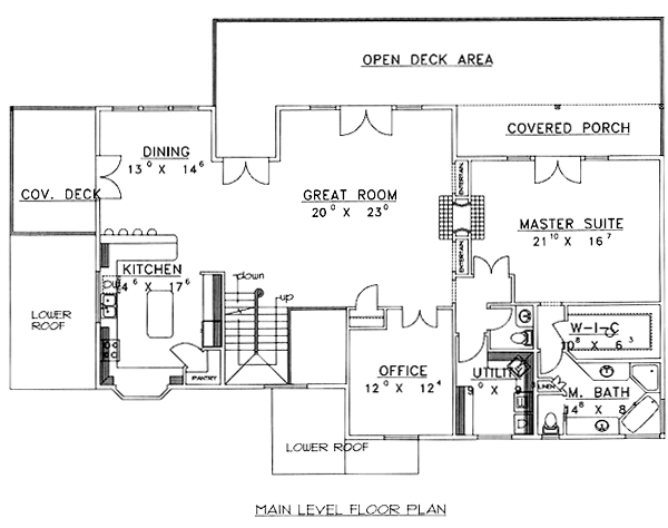 Contemporary Level One of Plan 86756