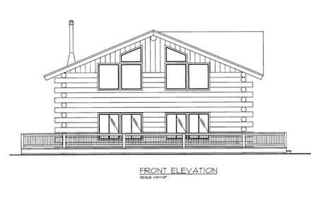 Log Elevation of Plan 86757