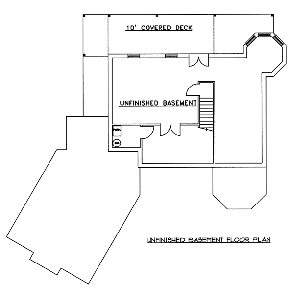 Traditional Lower Level of Plan 86761